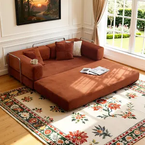 Modern Cloud Sofa Folding Sofa Bed, modular boxed compressed memory foam sofa with removable and washable sofa cover, 2-in-1 sofa bed, suitable for living room, bedroom, and apartment,convenient and comfortable, available for Valentine's Day sale.