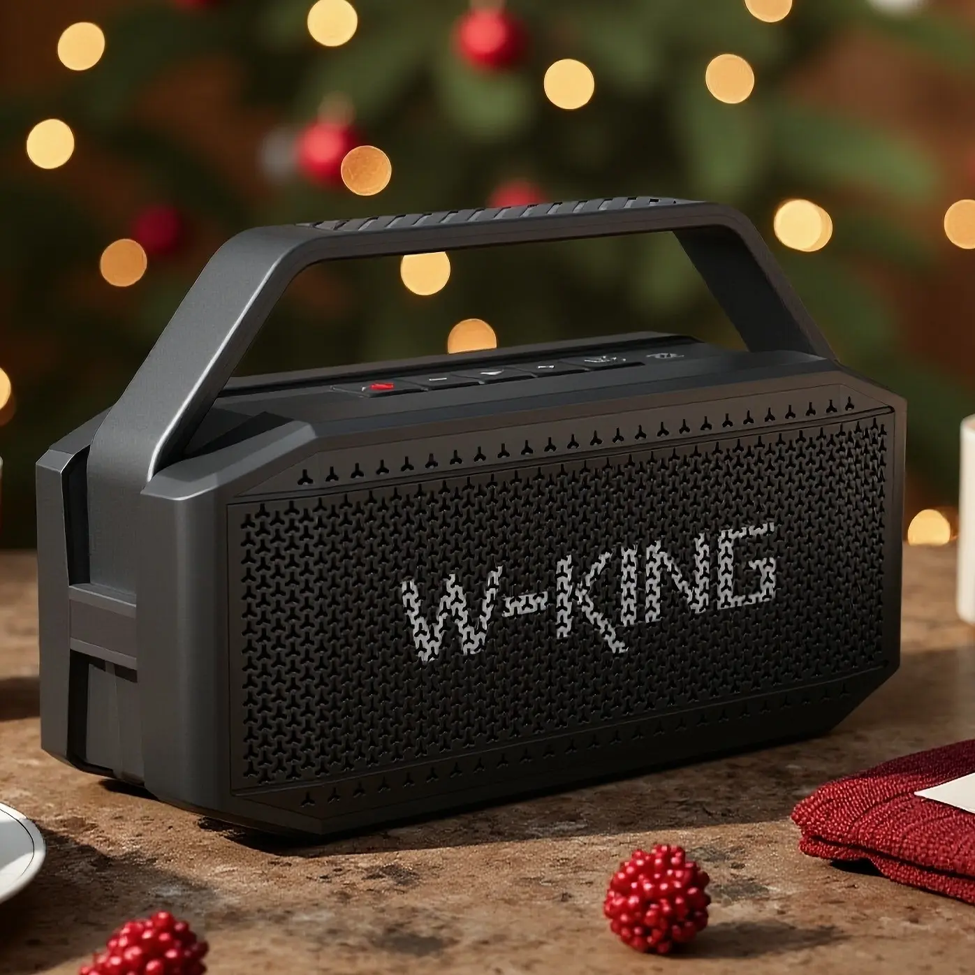 W-KING 60W (80W Peak) Portable Loud Bluetooth Speaker with Waterproof Design, Subwoofer, Large Outdoor Speaker Boombox for Party and Home Use