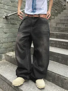 Wide Leg Jeans Spring To Summer Vintage Baggy Jeans Casual Fall Loose Fit Denim Pants with Pockets Wide Leg Jeans Spring To Summer Vintage Baggy Jeans Casual Fall Loose Fit Denim Pants with Pockets