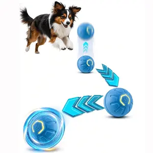 Pet Electric Toy Intelligent Bounce Ball, Interactive Training Dog Toy Ball, Durable Motion Sensor Automatic Rolling Ball, Suitable for Small/medium Dogs, USB Charging