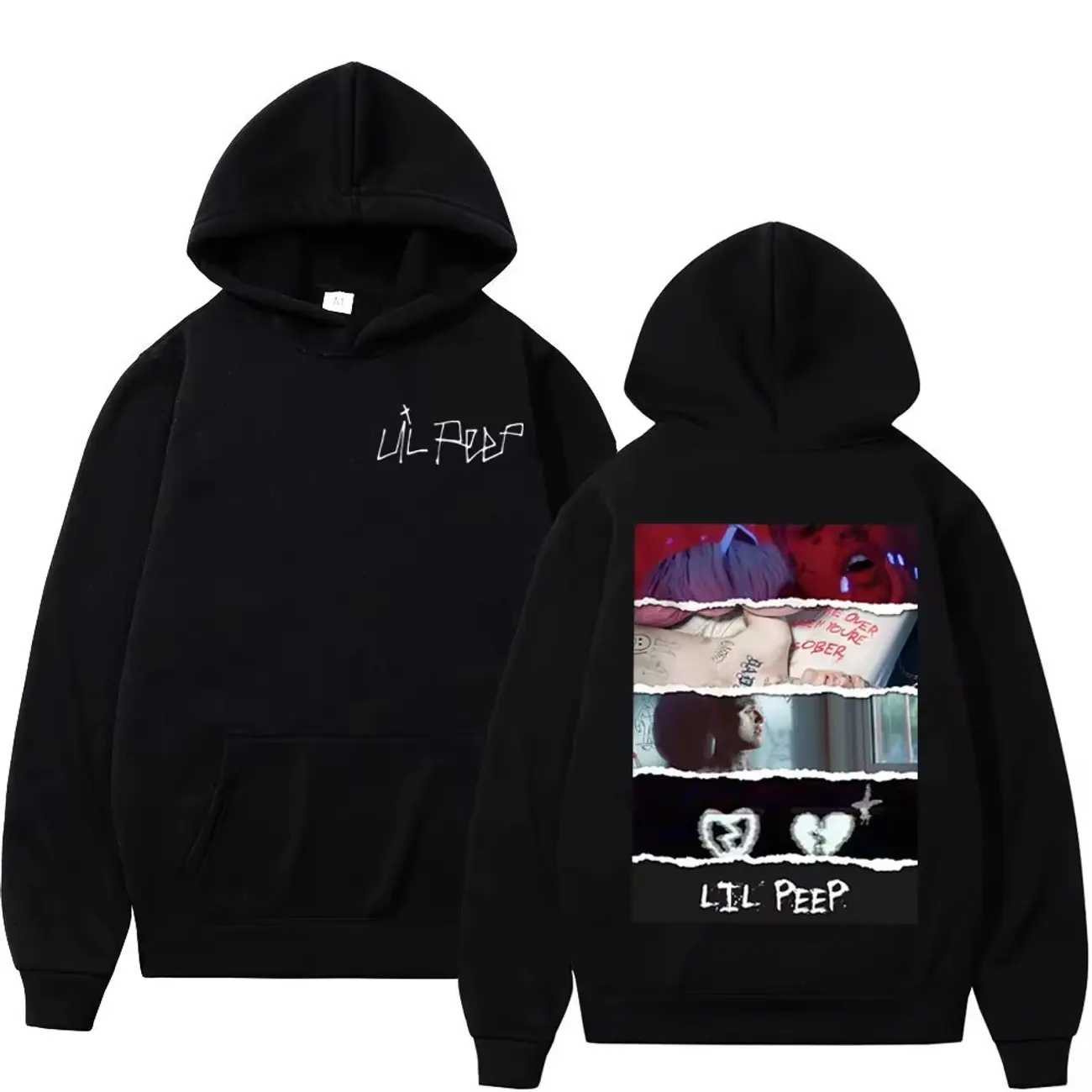 Autumn Winter High Quality Fleece Hoodies Rapper Lil Peep Music Album Print Hoodie Unisex Fashion Hip Hop Rap Hooded Sweatshirts  L559 7LC