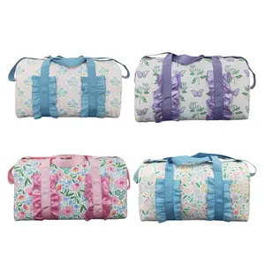 Trendy Adult Large Capacity Floral Fitness & Travel Bag - Stylish & Durable