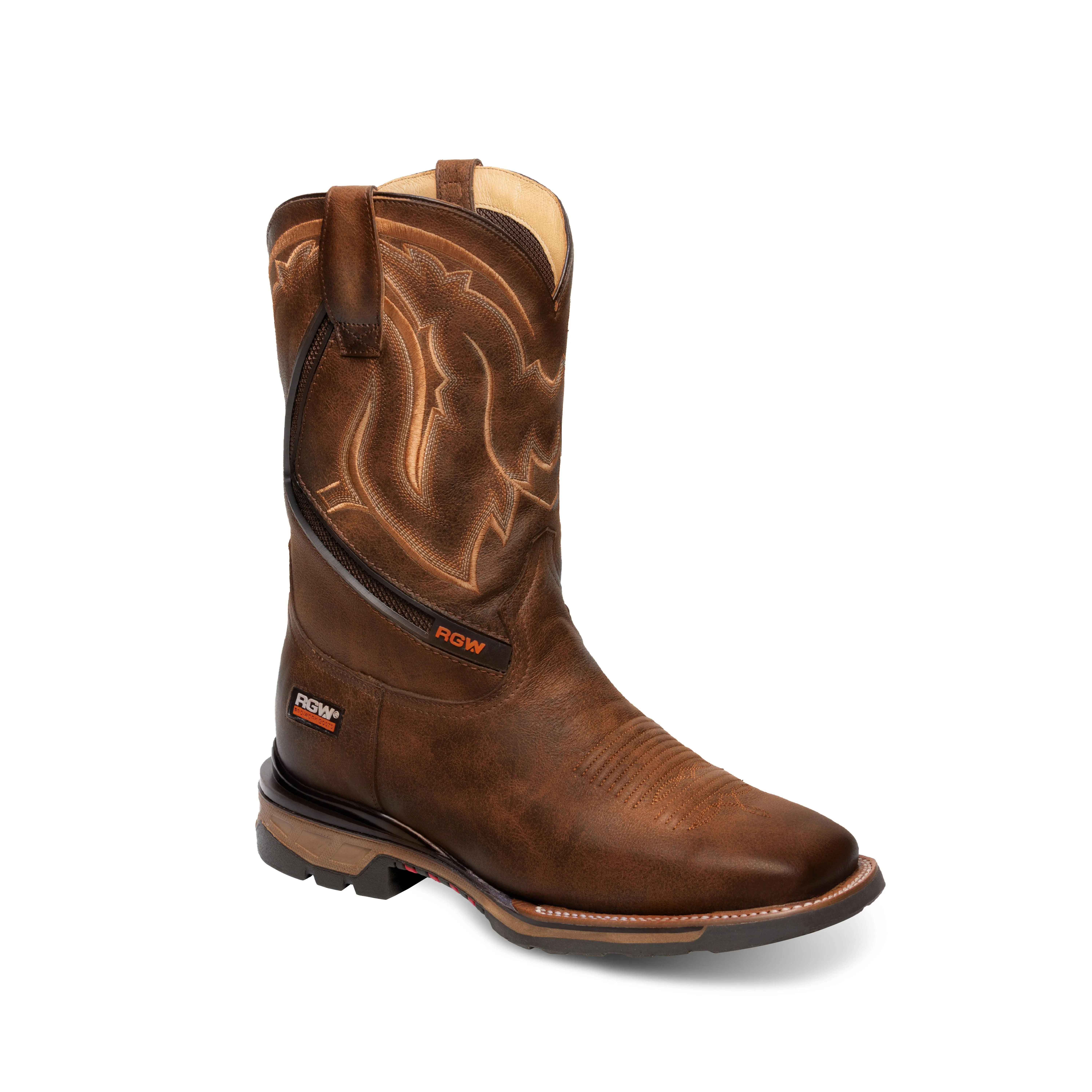 Rio Grande Frontier Leather Square Toe Boots
