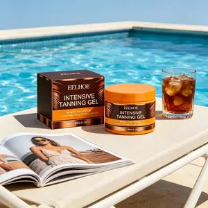 150g Deep Skin Warmth Enhancer Gel, Hydrating Smoothing Body Self-Tanner Treatment, Long-Lasting Sun-Kissed Glow, Ideal for Beach Prep & Daily Self-Care
