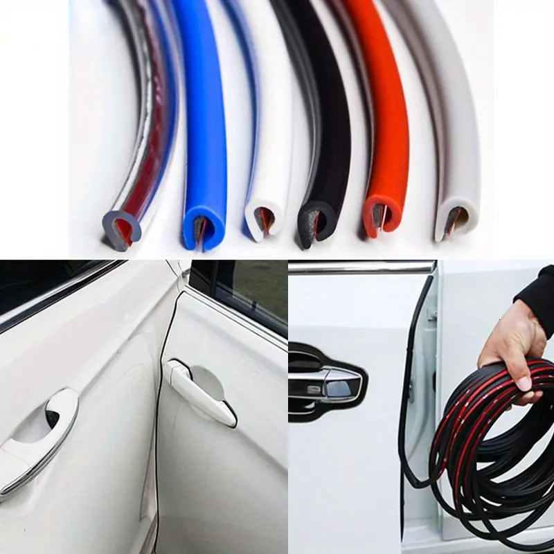car door invisible anti-collision rubber strip, scratch resistant strip, body anti scratch protective sticker decorative strip, Car Door Protector, Car Accessories