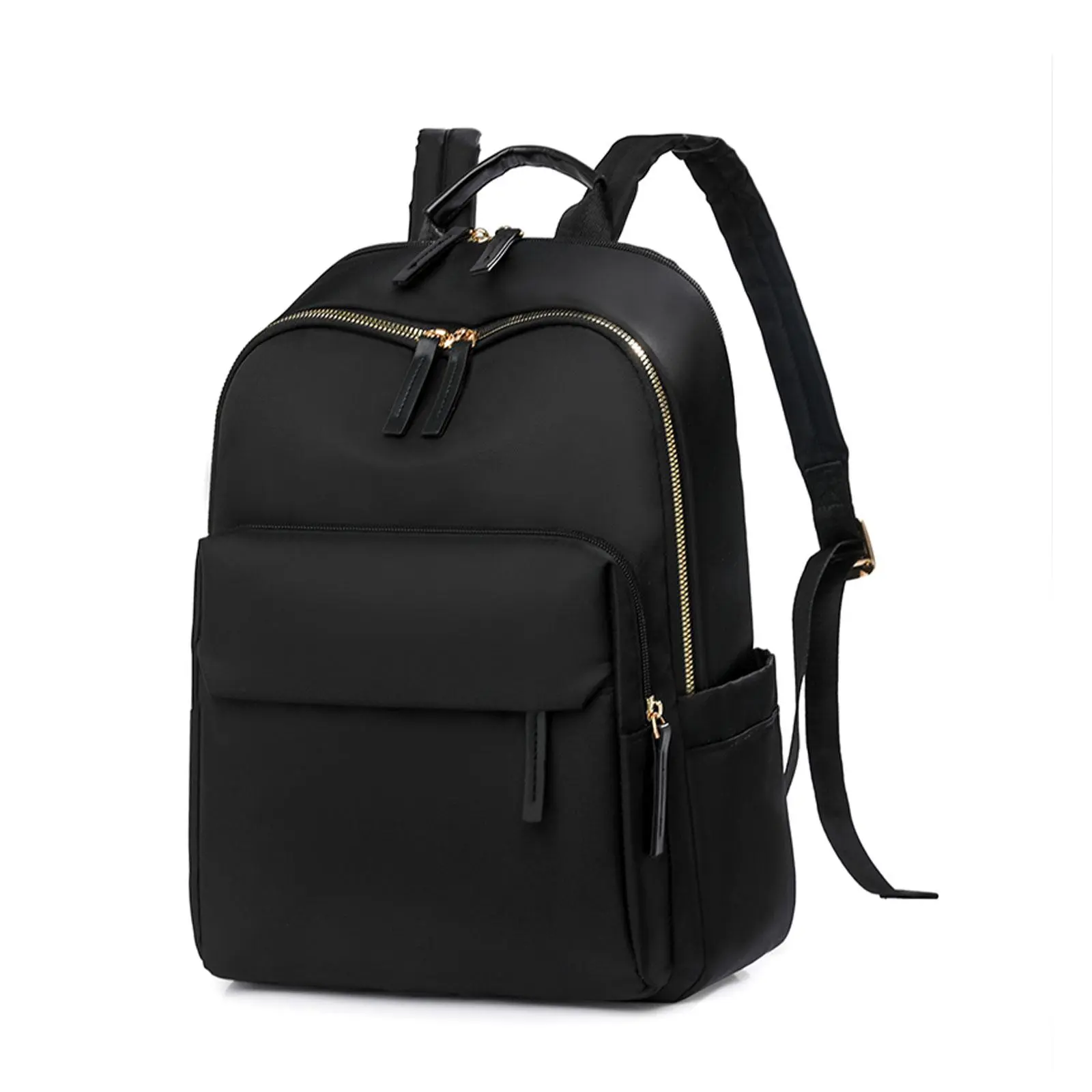 Women's Chic Large Laptop Backpack - Female Laptop Backpacks with High-Capacity Plain Design, Adjustable Shoulder Straps, Multicompartments, Separate Dividers, Built-In Organizer, Zipper Closure, Secure Storage, Business & Campus Use, Casual Style