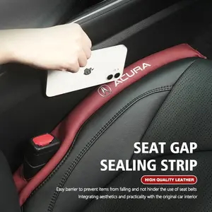 2Pcs Car Seat Gap Filler Leak Proof Sealing Strip For Acura ADX RDX ZDX Integra NSX MDX TLX CDX ILX RLX TL RL