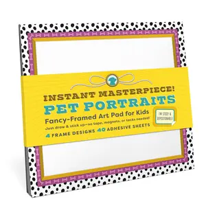 Instant Masterpiece! Pet Portraits Sticky Art Pad for Kids