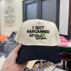 Olive Garden Embroidered Hat Funny Saying Two Tone Caps, Humor Gif For Her/Him, Custom Thread Color