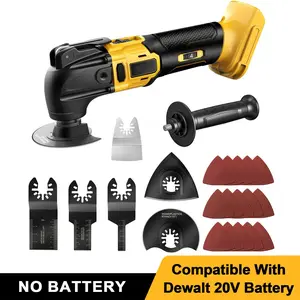 Cordless Oscillating Tool for Dewalt 20V Battery(NO Battery!),Portable Brushless Motor, 6 Variable Speed, Multi-Tool for Scraping,Sanding,Cutting Wood