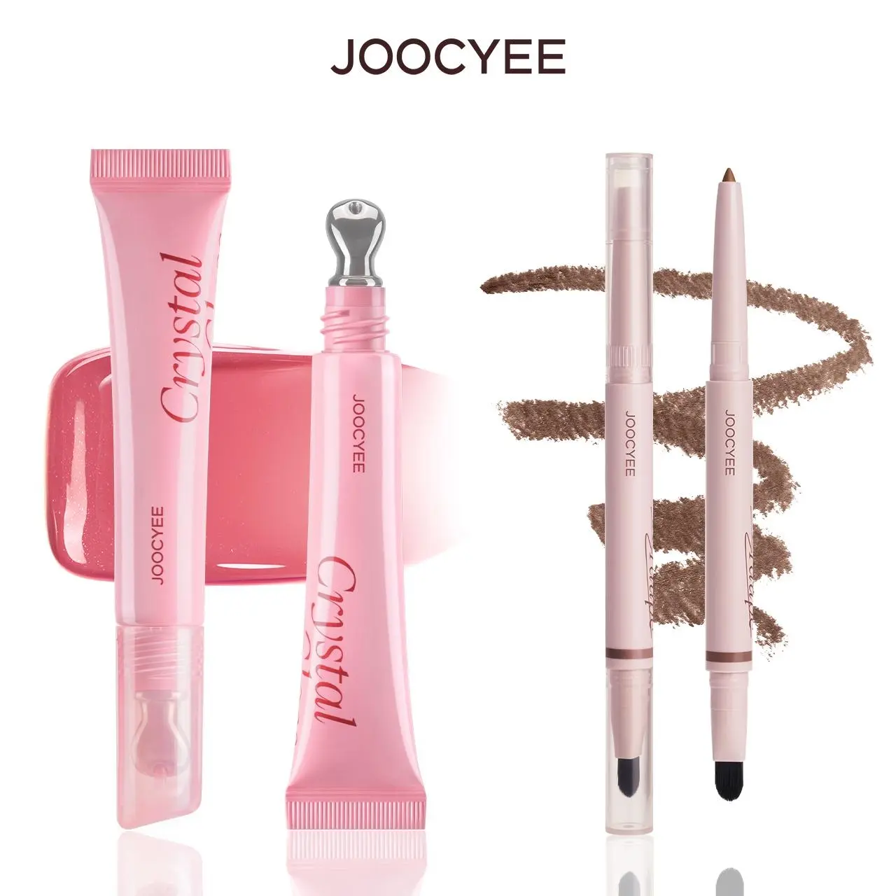 [LIVE] JOOCYEE Crystal Lip Gloss 651+655+656 & Double-Ended Lip Liner 01+02+03  Glossy Cosmetic Kit Long-Lasting Hydrating Lipstick
