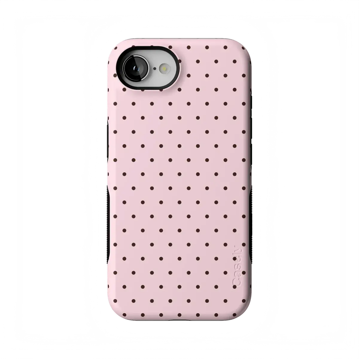 Casely iPhone 17e Case | On the Dot | Pink Polka Dot | Bold Protective Design | Compatible with MagSafe