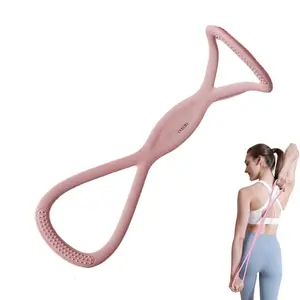 Resistance Bands Figure 8 Exercise Bands for Women 8 Shaped TPE Material for Arms Chest Expander Yoga Gym Fitness Muscle Training Equipment Stretching Gear Latex Free Elastic