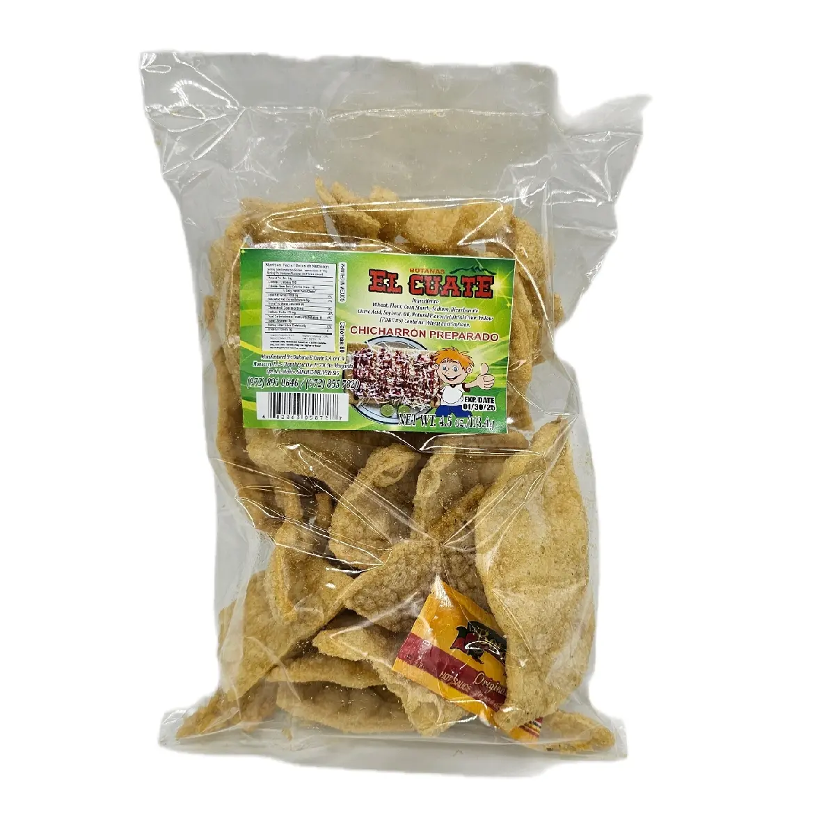 Chicharron Preparado - Wheat Duro snack (1 bag 4.5oz) Chicharron Preparado - Wheat Duro snack (1 bag 4.5oz)