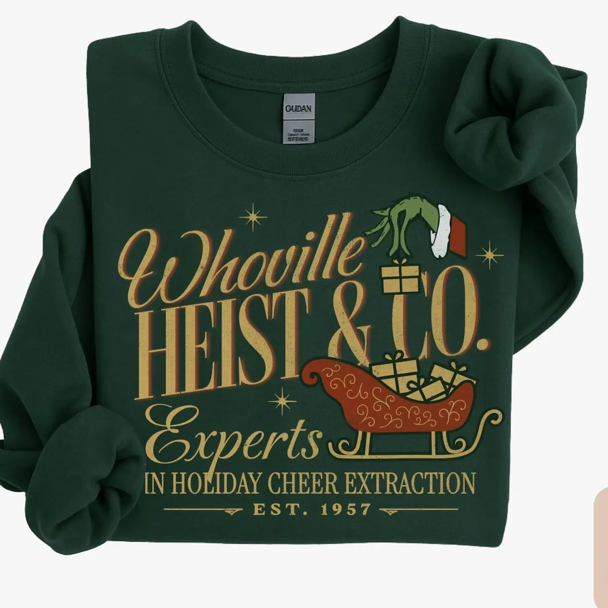 Whoville Inspired Crewneck Sweatshirt, Vintage Christmas Sweatshirt, Funny Whoville Christmas Shirt, Funny Christmas Crewneck, Holiday Gift AX9