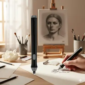 Professional Electric Eraser Kit: Reversible Tips for Detail Erasing, Highlighting, and Precision Cleaning. Portable Tool for Artists and Students. Rechargeable, Anti-Misoperation Design. Perfect Creative Gift!