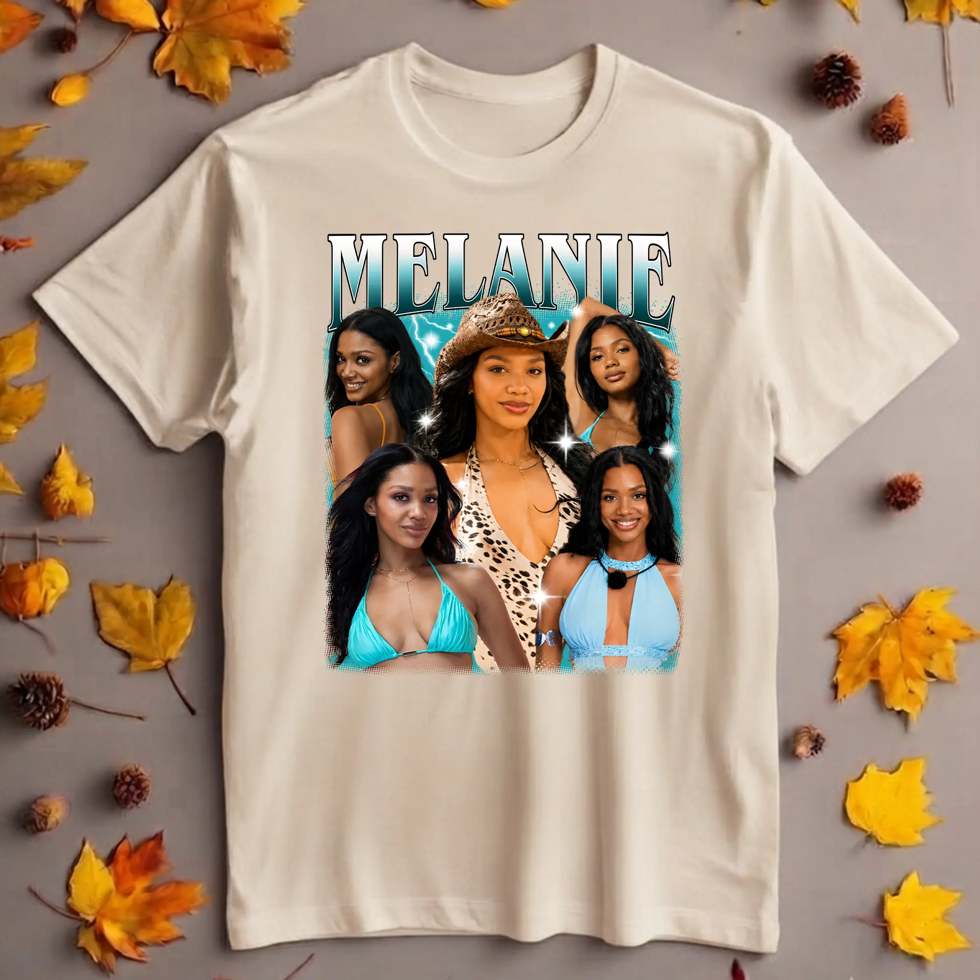 Melanie Graphic T-Shirt | Love Island USA Fan Shirt | Vintage Unisex T-Shirt | Reality TV Inspired Gift For Him & Her