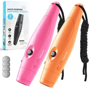 Electronic Whistle for Teacher Coaches, 3 Tones Adjustable 130db Loudest High Volume Handheld Emergency Electric Whistles for Referee, P.E.Outdoor Sports Whistles with Lanyard