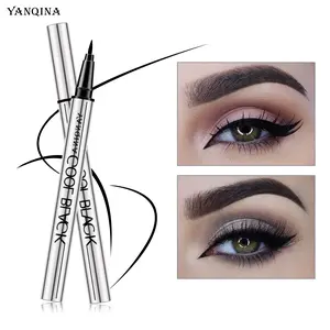 Creamy Gel Eyeliner Pen, Waterproof 24HR Long-Lasting Smudge-Proof, Vegan Silky Smooth Texture, Jet Black Cosmetic for Daily Makeup, Flawless Application，SummerVibes
