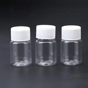 Portable Transparent Plastic Bottle, 5 Counts Small Vial Liquid Bottle, Solid Vial Packing Bottle, Small Medicine Bottle, Healthcare