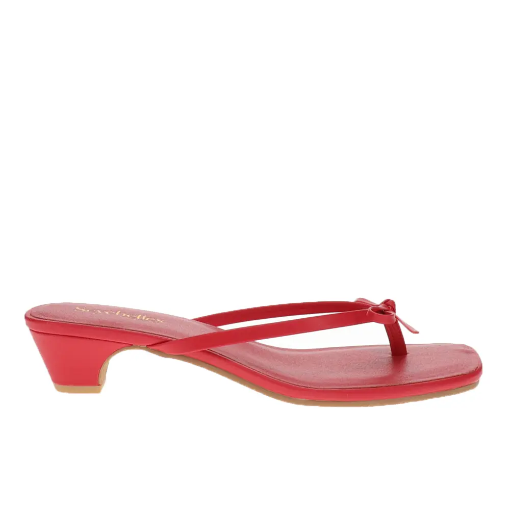 Seychelles Womens Perfect Wish Kitten  Casual Sandals Casual Low Heel 1-2" - Red