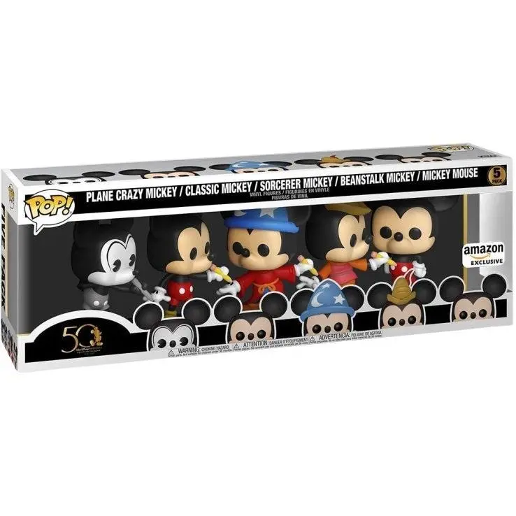 Funko Pop! Mickey Mouse 5-Pack Collector Set - Amazon Exclusive Vinyl Figurine (Collectibles, Entertainment Statue)