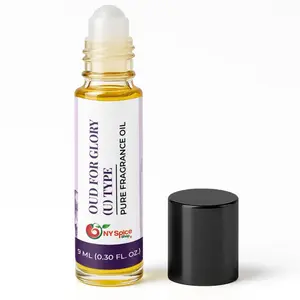 NY Spice Shop Oud for Glory U Type Fragrance – Amber Woody Fragrance Oil & Unisex Scent – Oriental Musk Aroma with Warm Wood Accord – Artisan Perfume Oil for Personal Scent Collection