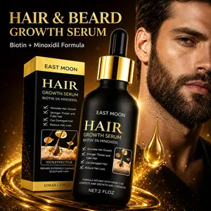 5% Minoxidil Biotin Hair Growth Serum for Men & Women, Hair Growth Oil Thicker Fuller Hair, Reduce Hair Loss, 2 FL OZ mothersdaygift Summer Vibes