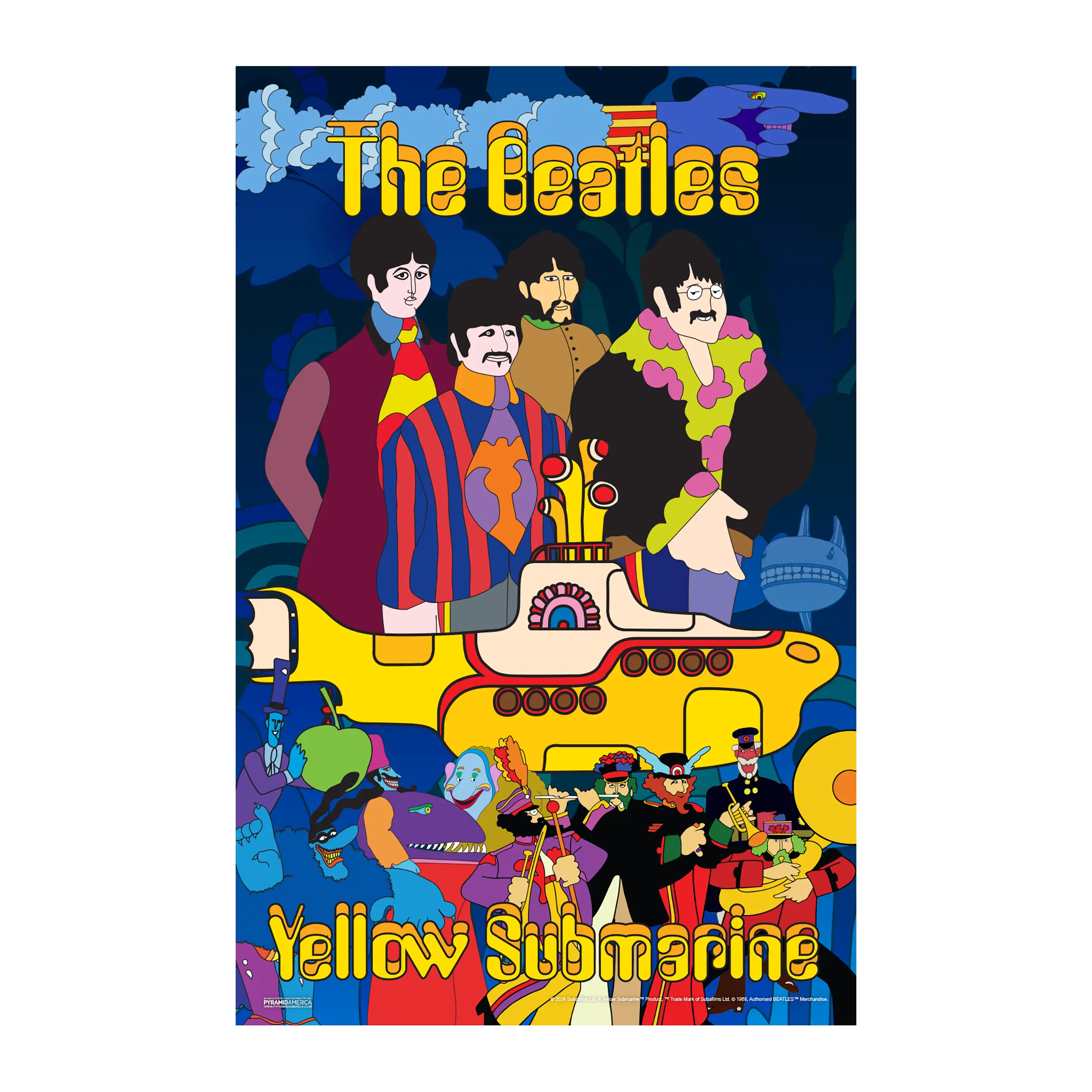 The Beatles - Yellow Submarine-Aquatic - 11x17 Poster
