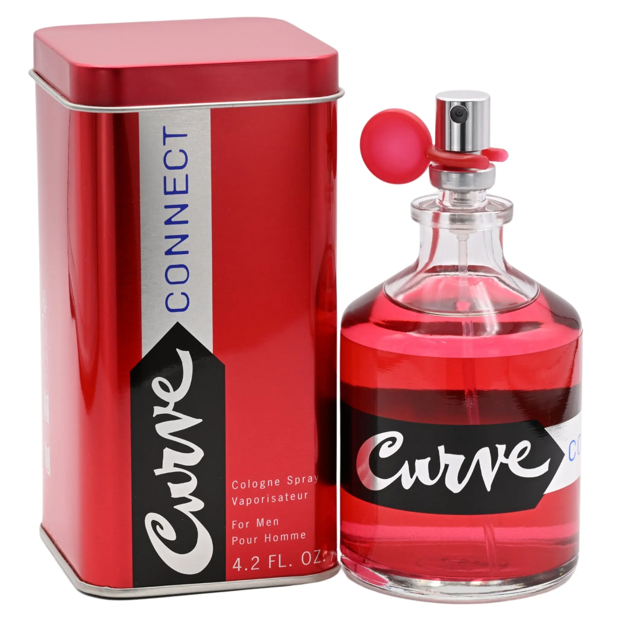 Liz Claiborne Curve Connect Men's EDP Cologne, 4.2 oz, Aromatic Woody Spicy Scent with Tonka Bean for Day/Night Wear, Aromatic Woody Fragrance, Edp Liquid Colognes, Daily Wear, Men's Cologne