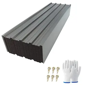 SAYGOGO 20-Pack 18.9"x72.85" Gray Corrugated Galvanized Metal Roofing Panels, Waterproof Weather-Resistant Metal Siding for Shed, Chicken Coop, Garage & Outdoor Storage