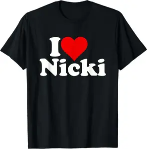 I Love Heart Nicki T-Shirt