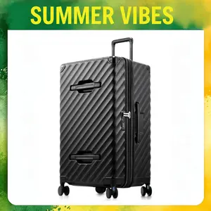 LUGGEX 30 Inch Trunk Luggage, Expandable PC Hard Shell Large Checked Suitcase with Shock - Absorbing Wheels & TSA Lock summervibes EX-Pro outdoorfun