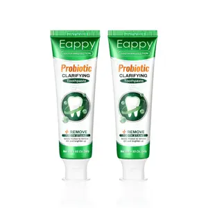 2PCs Eappy Probiotic Whitening Toothpaste，Bright & White Teeth、Gentle Mint Flavor，Fluoride-free, Repair and Sensitive Tooth Care，Brightens Smile & Delivers Long-Lasting Freshness，Suitable for people with sensitive gums-140g.