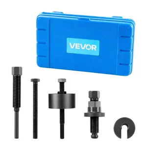 fathersdaygift VEVOR Power Steering Pump Pulley Puller/Installer Tool Set, Compatible with Ford, GM V6, and VW Vehicles, Pump Pulley Remover Installer Tools, for Removing and Installing Power Steering Pump Pulleys