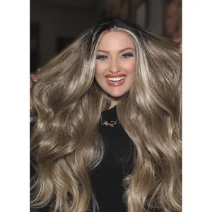 DYLAN 13x4 lace front, free part, premium heat-resistant synthetic fiber wig 27" WBR wig