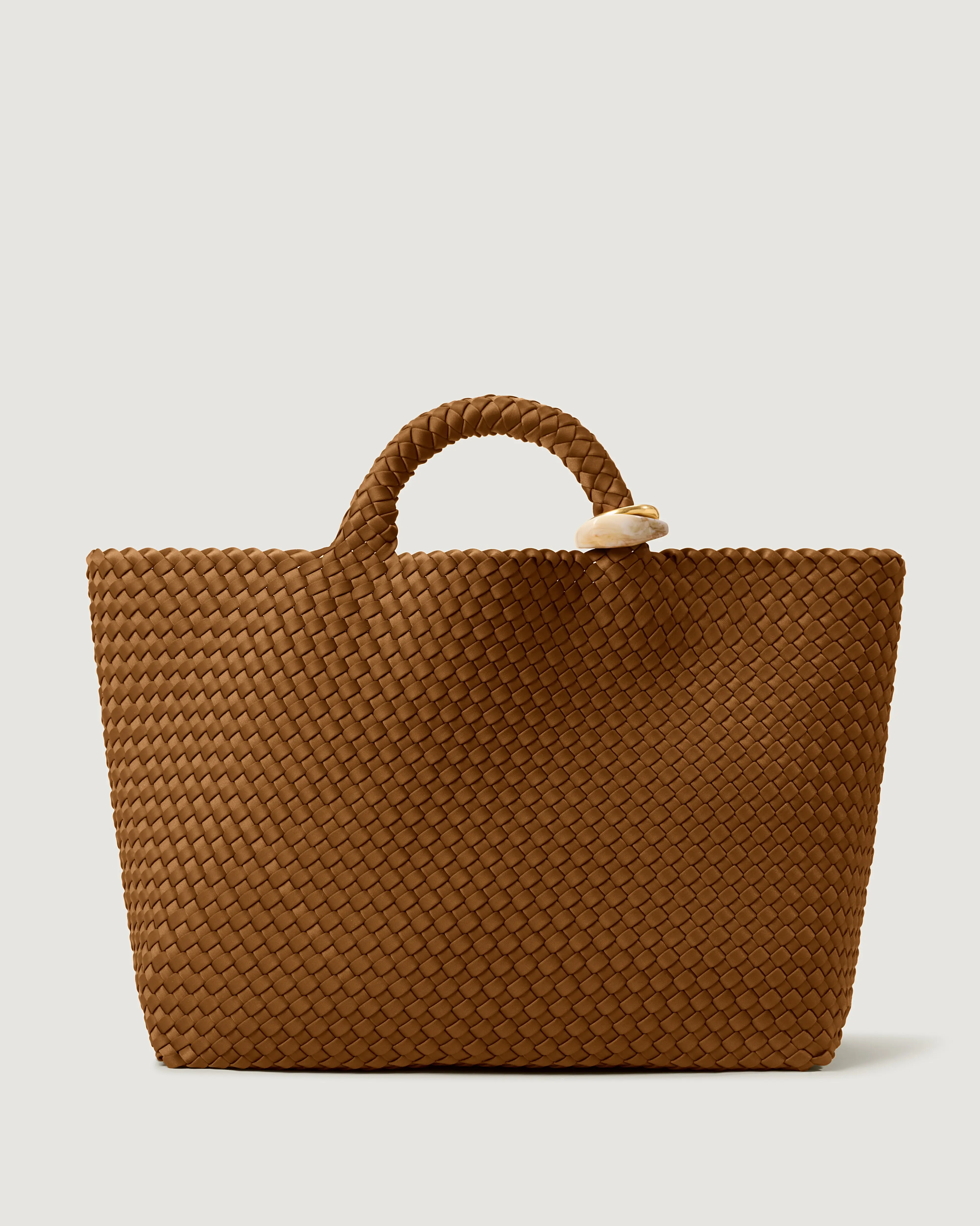 St. Barths Large Tote Beads | Teak