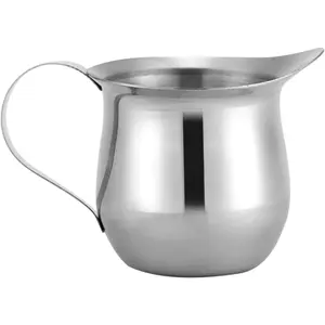 240ml/8oz Stainless Steel Milk Frother Cup Creamer Frothing Pitcher Steam Container Steamer Cup for Espresso Coffee Latte