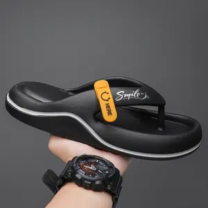 Men's Summer Slippers Thick Sole Durable Beach Non-Slip Odorless Soft Sole Premium Flip Flops