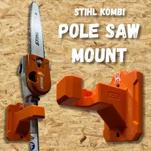 STIHL Kombi Pole Saw Attachment Compatible Wall Mount Hanger (for Kombi Model HT-KM)