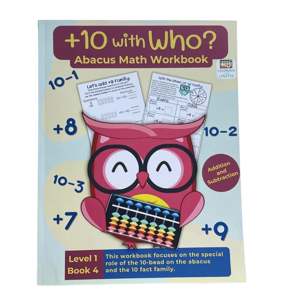 Plus 10 Abacus Math Workbook