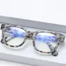 Trendy Leopard Pattern Square Frame Anti-Blue Light Glasses, New Style Vintage Casual Glasses for Women & Men, Fashion Accessories for Daily Wear, Stylish Trendy Eyewear
