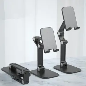 Adjustable Durable Phone Stand, Cellphone Stand, Height Adjustable Foldable Desktop Stand, Phone Holder Stand Compatible with 4-11 Inch Phones/iPads/Tablets, Folding, Folding Kickstand