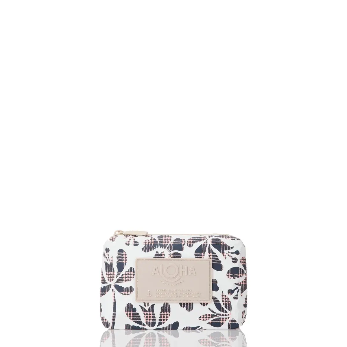 Aloha Collection "Palaka Fleur" Mini Pouch - Neptune