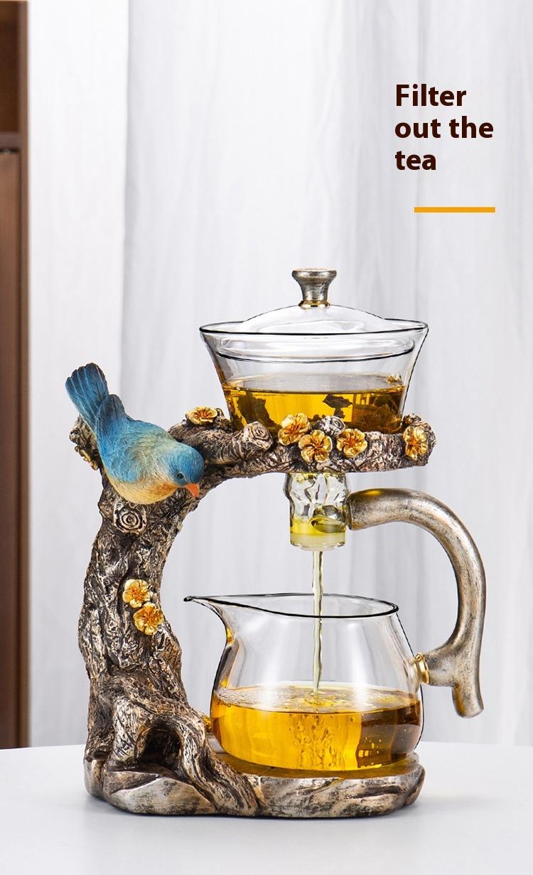 Semi-Automatic Teaware Suit Magnetic Suction Glass Tea Maker