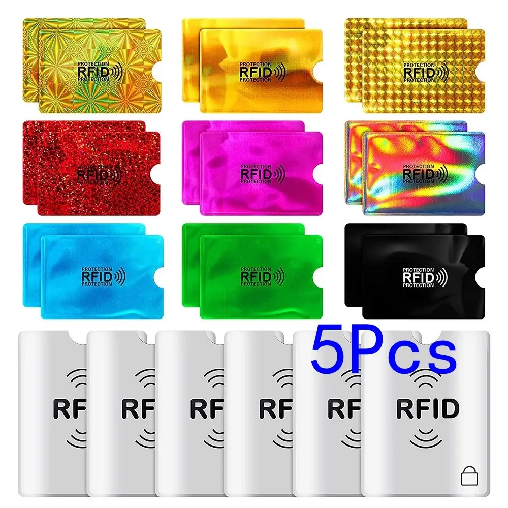 Ultra-Slim RFID Blocking Card Holder: Anti-Scanning, Anti-Theft Protection for Credit Cards, IDs, and Access Cards. Durable, Anti-Demagnetizing Travel Wallet with Secure Sleeves. Credit Card Organizer Card Storage