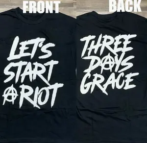 Three Days Grace Let's Start A Riot Concert Venue Shirt Cotton C4R36 Exclusive Limited Edition Unisex T-Shirt