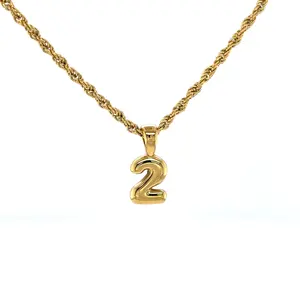 Bubble Number Necklace