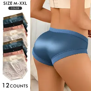 Cheeky Lace Bikini xl Women's Waist Seamless UnderwearNo Show Breathable Panties FullCoverage Invisible Brief 6/12 Pack M-XXLwaist brief Cotton Women'sPanties Pack leggings women Mid-Rise Underwear Multicolor Comfort Stretch bikini womenswear