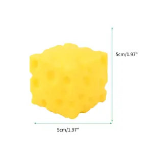 1 PC Cheese Squishy Cube Block, Squishy FidgetToys for Adults & Teens, Easter Basket StockingStuffers, Sensory Stress Ball Squeeze Toys forStress Relief, Size: 5×5×5 cm